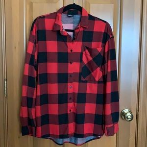 Rue21 oversized shirt, size small